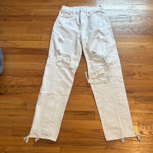 White Distressed Jeans